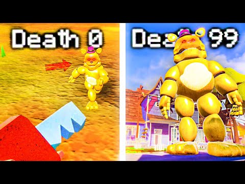 Every Death=Fredbear Gets 10x BIGGER..
