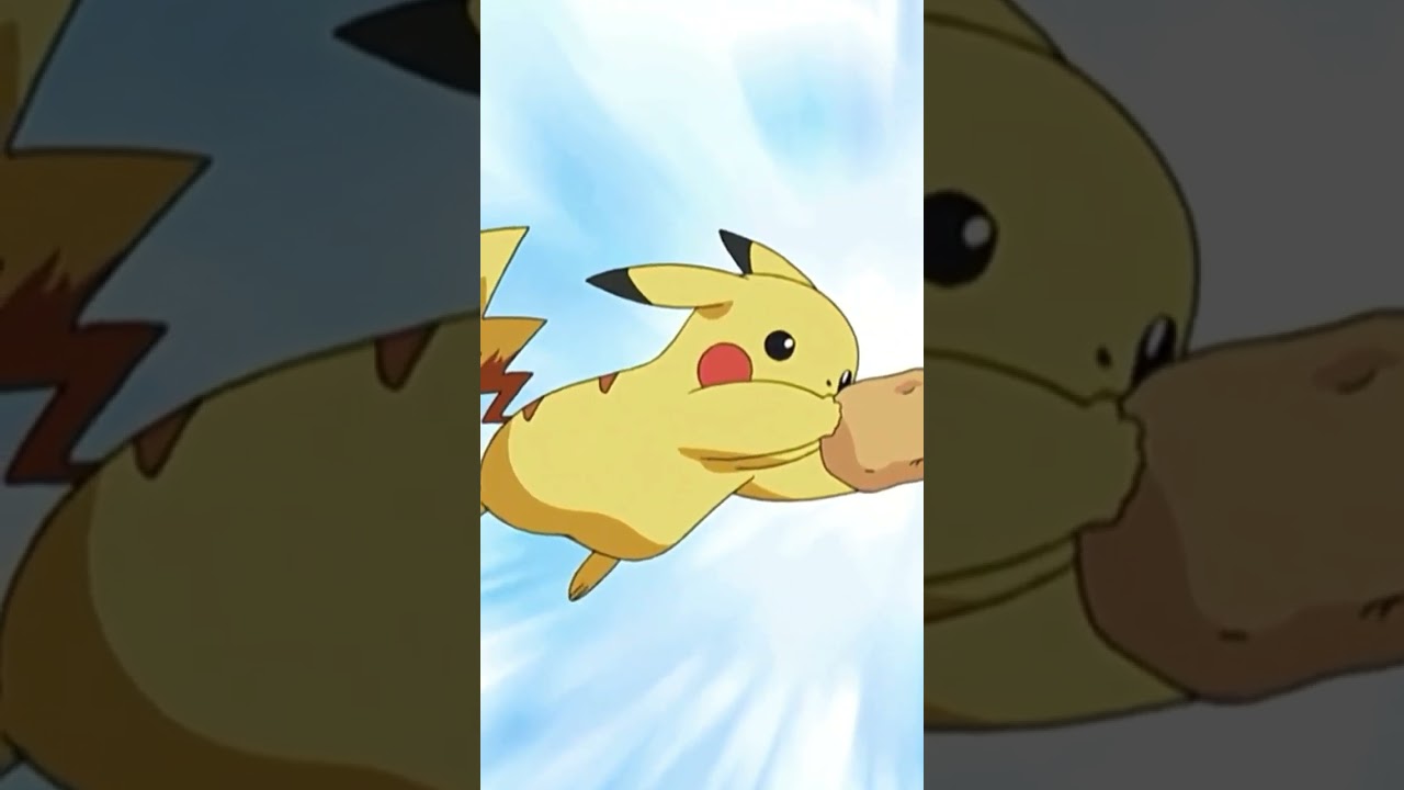 The moment when Buneary Falls in love with Pikachu