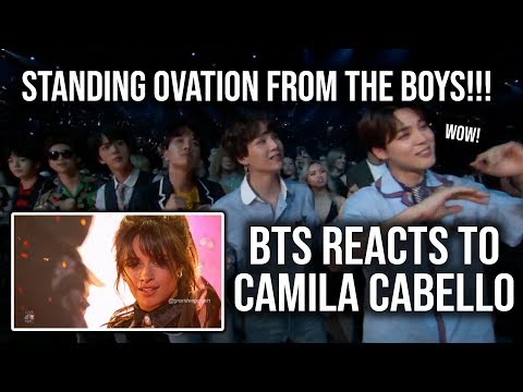 BTS reaction (STANDING OVATION) to Camila Cabello's performance at BBMAs 2018