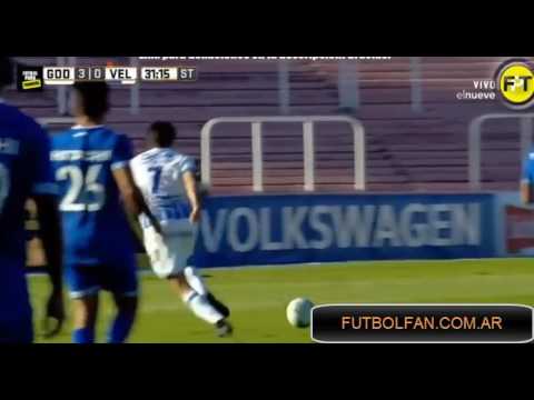 Golazo de Garro - Doblete - Godoy Cruz 3 - 0 Velez - Fecha 25 - Torneo de Argentina 2017