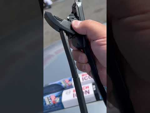 How to change remove replace wiper blades Honda Accord Bosch icon wiper blade installation