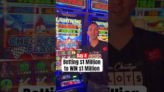 Day 4: Betting $1 Million to WIN $1 Million 🏁 Let's try some RAPID FIRE #casino #slots #jackpot