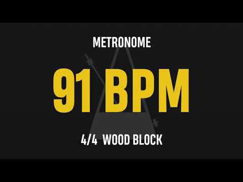 91 BPM 4/4 - Best Metronome (Sound : Wood block)