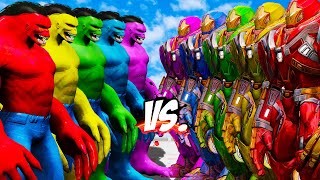 TEAM HULK 2099 COLOR VS TEAM HULKBUSTER COLOR - EPIC SUPERHEROES WAR