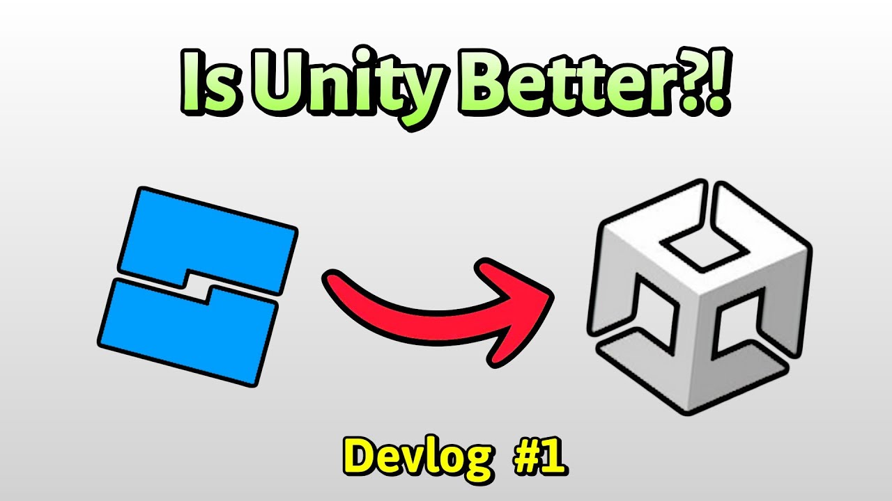 Roblox Developer Tries UNITY For The FIRST Time