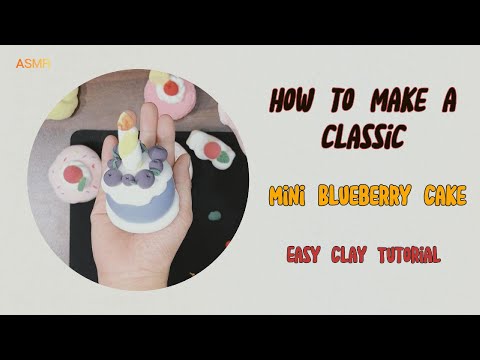 DIY Mini Blueberry Cake | Clay Tutorial for Beginners
