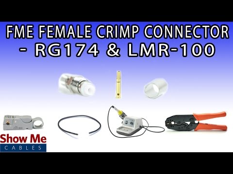 FME Female Crimp Connector For RG174 & LMR-100 - Perfect For DIY Installs! #224