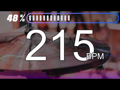 215BPM　Hi-hat①　5minutes Drums Metronome