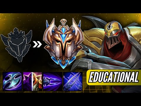 Wild Rift: EDUCATIONAL Unranked to Challenger on Zed