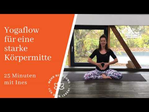 INSAJA-Yogaeinheit 25 Min für eine starke Körpermitte mit Ines 2/2018
