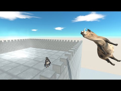 Updated Pig WILD BOAR on Brick Tower vs ALL UNITS Animal Revolt Battle Simulator
