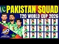 ICC T20 World Cup 2026 Pakistan Squad Pakistan Squad ICC T20 World Cup 2026