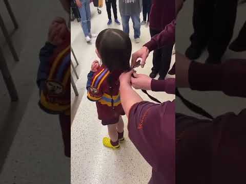 7 year old Clara-Jane McCrea donates 16