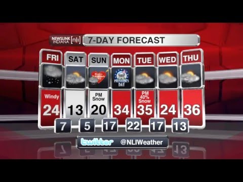 NewsLink Indiana Weather February 12, 2016 - Chelsea Smith