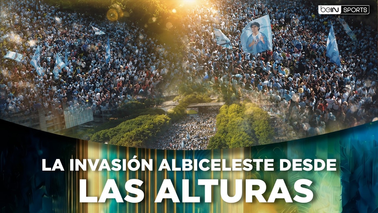 🚁🇦🇷 THE ALBICELESTE TIDE FROM THE SKY 🔥💙🤍
