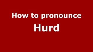 How to pronounce Hurd