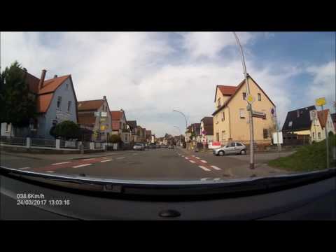 Ortsdurchfahrt im Mainspitzdreieck/GG: Bischofsheim (SO rein, SW raus)