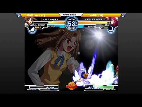 UGBZ - MBAACC - Grand Finals - (L) oldllama (H.Ryougi/C.NekoArc/H.Satsuki) vs. (W) Voltic (C.Hisui)