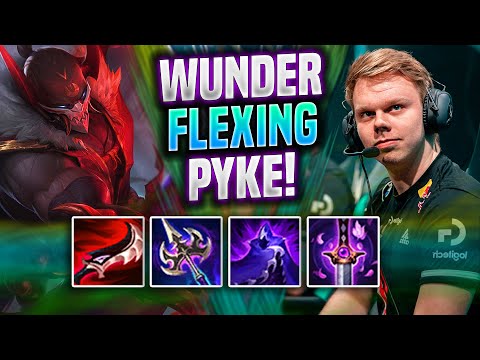 WUNDER CRAZY WITH PYKE IN FLEX GAME! - G2 Wunder Plays Pyke SUPPORT vs Lux! | Patch 11.22