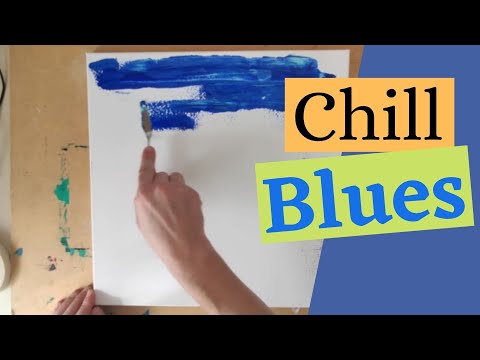 Blues for the soul - abstract art acrylic painting