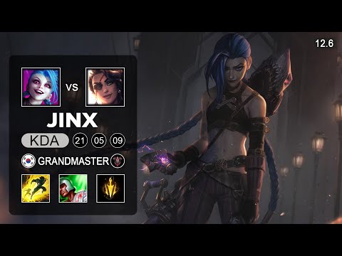 Jinx vs Samira ADC - KR Grandmaster - Season 12 Patch 12.6