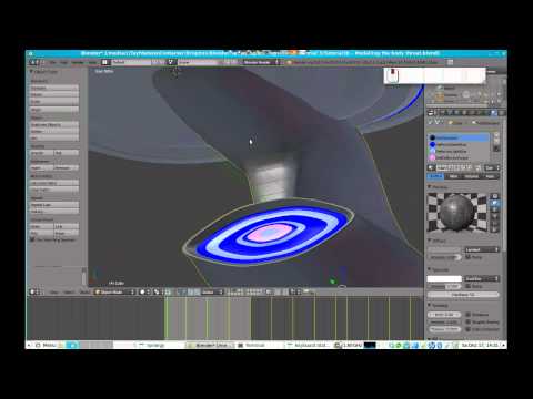 Large Blender 2.6 Tutorial 3b - Modelling a Galaxy class similar throat