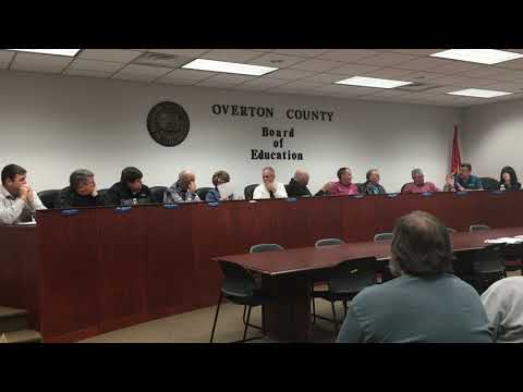 12-17-2019 Overton County School Board Work Session
