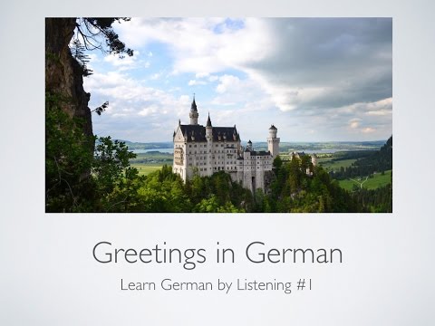 Learn German by Listen #1: Greetings - Echo Method for Beginners A1, A2