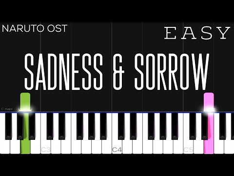 Naruto - Sadness and Sorrow | EASY Piano Tutorial