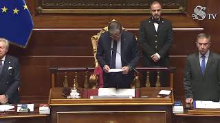 IL VICEPRESIDENTE CENTINAIO ANNUNCIA IN SENATO LA SCOMPARSA DI VALERIA FEDELI