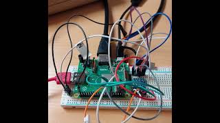 commodore 64 and pi1541 on a breadboard