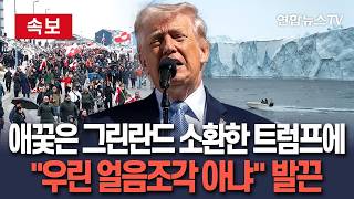[????속보] 그린란드 총리 우리는 얼음조각 아냐…트럼프에 분개｜나토 비판하며 애꿎은 그린란드 소환한 트럼프 크고 엉망으로 운영된 얼음조각/연합뉴스TV(YonhapnewsTV)