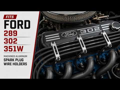 Spark Plug Wire Holders for Ford 289, 302 & 351W | Keep Plug Wires Organized