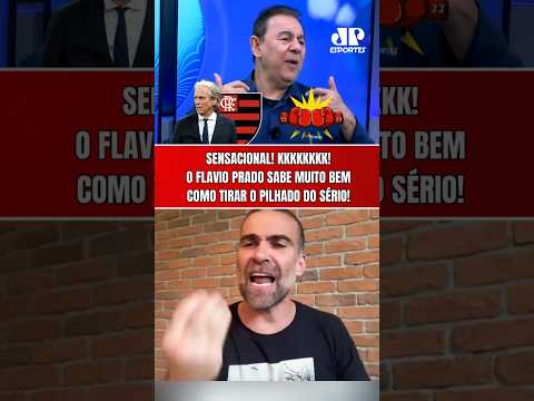 CALMA, PILHADO! KKKKK! O FLAVIO PRADO SABE COMO IRRITAR UM FLAMENGUISTA! | DETONOU JORGE JESUS!