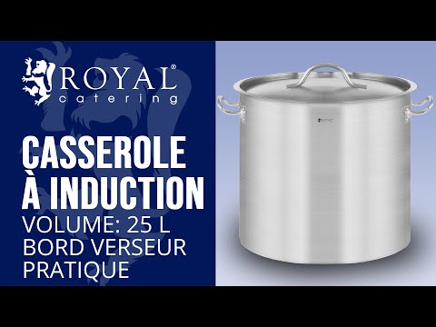 Vidéo - Casserole à induction - 25 l