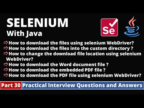 Part1 Selenium with Java Tutorial Practical Interview Questions and Answers Selenium WebDriver