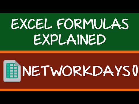 NETWORKDAYS Formula in Excel