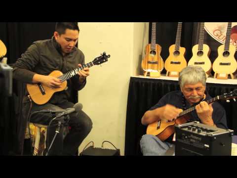 Ko`olau Guitar & Ukulele Co. NAMM 2015: Abe Lagrimas, Jr. and Benny Chong