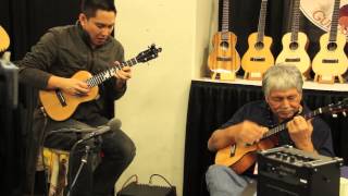 Ko`olau Guitar & Ukulele Co. NAMM 2015: Abe Lagrimas, Jr. and Benny Chong