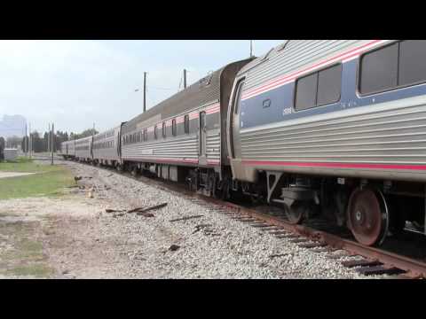 Amtrak's 40th Anniversary Train visits Tampa. Railfanning 2-18-12 Part 1