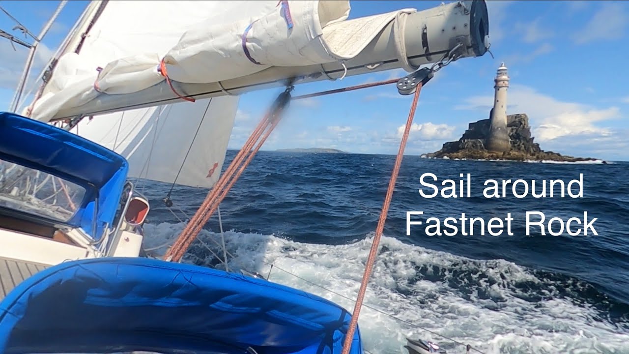 Sail around Fastnet Rock | Adventures in Ireland 🇮🇪  | Saga47swan Sailing