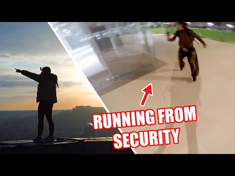 PARIS ROOFTOP CLIMBING AND SECURITY ESCAPE! 🇫🇷