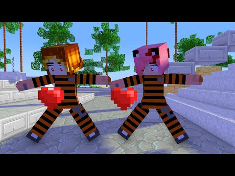 firstmeet meme dance zane police ,noi police ,kc prison & kim prison couple -minecraft animation