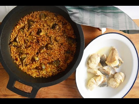 Cómo hacer arroz a banda con alcachofas - Recetas de paella