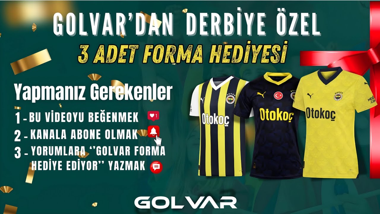 SONDAKİKA Takipçilerimize Orjinal, 2023-2024 Sezonu Lisanslı Fenerbahçe Formaları Hediye Ediyoruz!