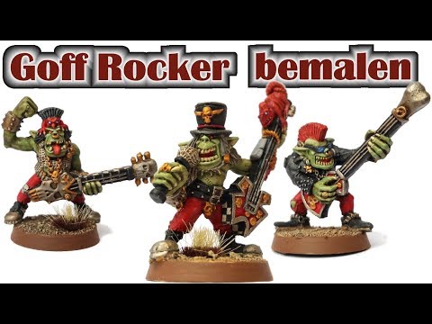 Ork Goff Rocker for Warhammer 40K Painting Tutorial for Jule and Putze's Wedding