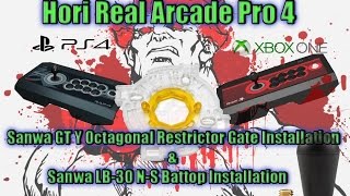 Hori Real Arcade Pro 4 Kai Sanwa Octagonal Restrictor & Battop Installation Mod