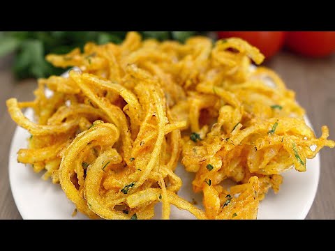 Rezept für knusprig gebratene Zwiebeln. Einfach, schnell und lecker!