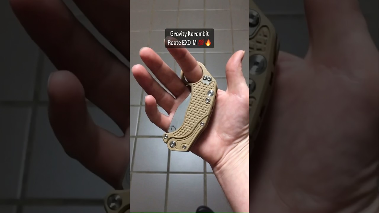 Reate EXO-K Gravity Karambit! 💯🔥 Rate it from 1-10! 😎 #knife #edc #shorts #knives #diy #fyp