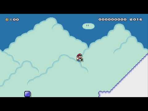 Skyhigh Way (Two Routes) by waahluegee ~ World Record! - Super Mario Maker 2 - No Commentary 1bx